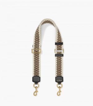 Accesorios Para Bolsos Marc Jacobs The Arrow Webbing Correa Mujer Negros Multicolor | OY3-4759