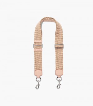 Accesorios Para Bolsos Marc Jacobs The Arrow Webbing Correa Mujer Rosas Multicolor | IO4-5343