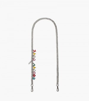 Accesorios Para Bolsos Marc Jacobs The Charm Chain Crossbody Correa Mujer Multicolor Plateados | CB2-5664