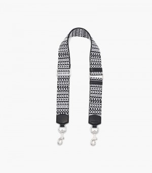 Accesorios Para Bolsos Marc Jacobs The Monogram Correa Mujer Negros Blancos | XN4-1502