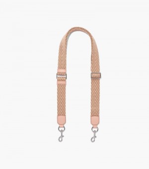 Accesorios Para Bolsos Marc Jacobs The Thin Arrow Webbing Correa Mujer Rosas Multicolor | DS5-2428
