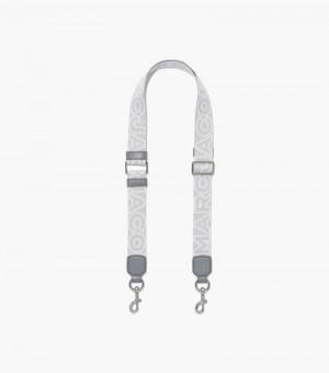 Accesorios Para Bolsos Marc Jacobs The Thin Outline Logo Webbing Correa Mujer Grises Multicolor | QD9-1120