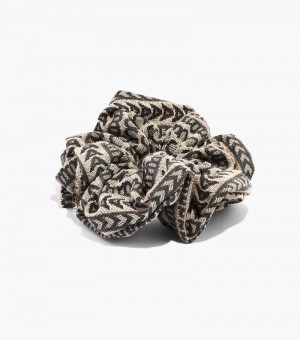 Accesorios Para El Cabello Marc Jacobs The Monogram Jacquard Scrunchie Mujer Beige | GA1-3083