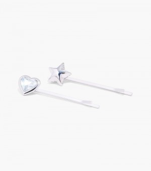 Accesorios Para El Cabello Marc Jacobs The Charmed Hair Pin Set Mujer Multicolor Plateados | AA8-2889