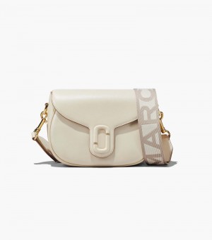 Alforjas Marc Jacobs The J Marc Saddle Bag Mujer Blancos | TS5-9834