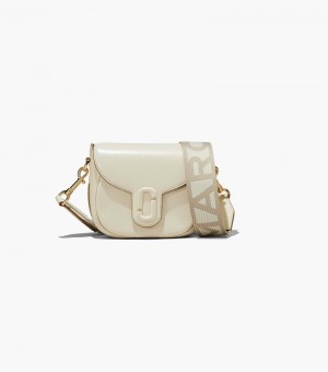Alforjas Marc Jacobs The J Marc Small Saddle Bag Mujer Blancos | JJ4-0323