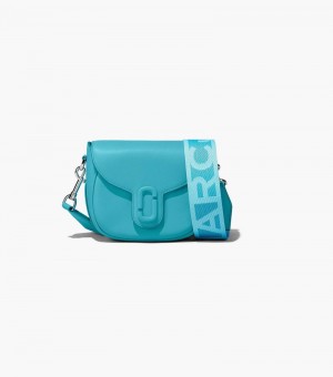 Alforjas Marc Jacobs The J Marc Small Saddle Bag Mujer Turquesa | WN5-3752