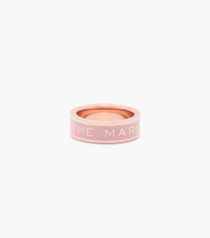 Anillo Marc Jacobs The Medallion Ring Mujer Beige Rosas Dorados | YF4-7198