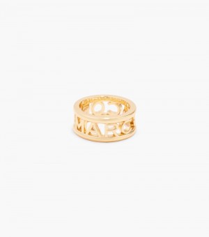 Anillo Marc Jacobs The Monogram Ring Mujer Dorados | UC6-5985