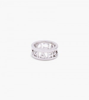 Anillo Marc Jacobs The Monogram Ring Mujer Plateados | ON0-8966
