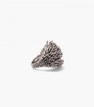 Anillo Marc Jacobs The Seaburst Ring Mujer Plateados | YP7-3790