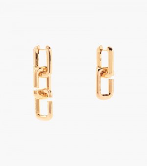 Aretes Marc Jacobs The J Marc Chain Link Earrings Mujer Dorados | NT0-8775