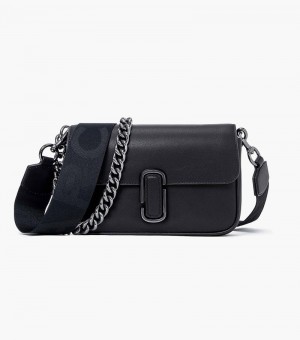 Bolsa De Hombro Marc Jacobs The J Marc Soft Shoulder Bag Mujer Negros | PD7-4850
