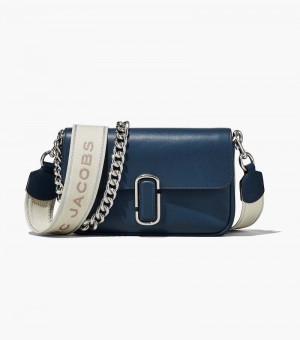 Bolsa De Hombro Marc Jacobs The J Marc Soft Shoulder Bag Mujer Azules | US3-3369