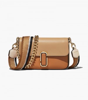 Bolsa De Hombro Marc Jacobs The J Marc Soft Shoulder Bag Mujer Marrom Multicolor | ZV6-2188