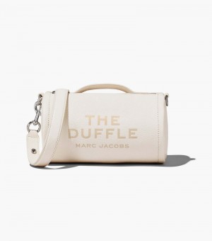 Bolsa Duffle Marc Jacobs The Cuero Duffle Bag Mujer Blancos Plateados | QD5-9973