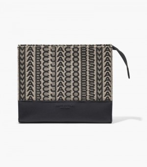 Bolso Pequeño Marc Jacobs The Monogram Travel Pouch Mujer Beige Multicolor | KD2-3677