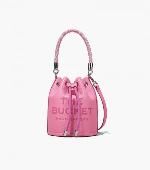 Bolso Saco Marc Jacobs The Cuero Bucket Bag Mujer Rosas | JC8-8972