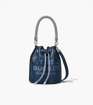 Bolso Saco Marc Jacobs The Cuero Bucket Bag Mujer Azules | WC2-1858