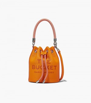 Bolso Saco Marc Jacobs The Cuero Bucket Bag Mujer Naranjas | UG2-9750