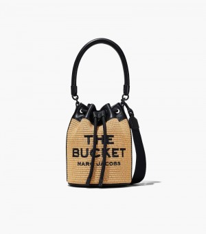 Bolso Saco Marc Jacobs The Woven Bucket Bag Mujer Beige | OG3-3050