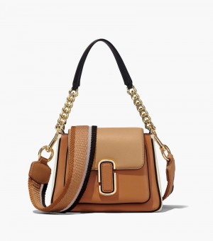 Bolso Satchel Marc Jacobs The Colorblock J Marc Chain Mini Satchel Mujer Marrom Multicolor | KU2-6686