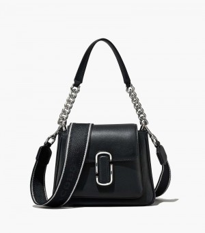 Bolso Satchel Marc Jacobs The J Marc Chain Mini Satchel Mujer Negros Plateados | CN2-4220