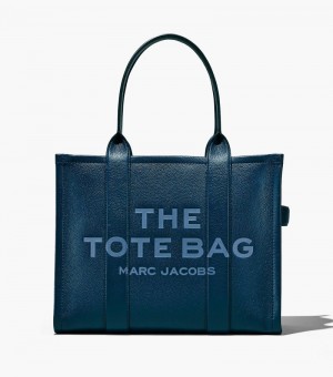 Bolso Tote Marc Jacobs The Cuero Large Tote Bag Mujer Azules | ZH5-5375