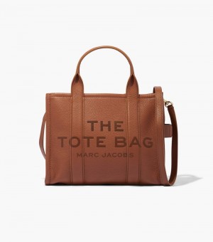 Bolso Tote Marc Jacobs The Cuero Medium Tote Bag Mujer Chocolate | PB0-5585