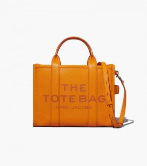 Bolso Tote Marc Jacobs The Cuero Medium Tote Bag Mujer Naranjas | UZ7-4926