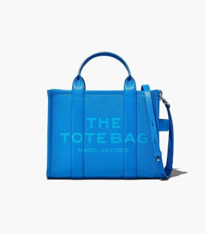 Bolso Tote Marc Jacobs The Cuero Medium Tote Bag Mujer Azules | GY2-6930