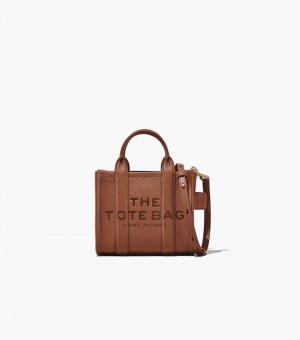 Bolso Tote Marc Jacobs The Cuero Micro Tote Bag Mujer Chocolate | FC8-1772
