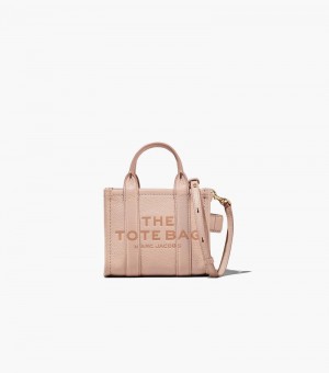 Bolso Tote Marc Jacobs The Cuero Micro Tote Bag Mujer Rosas | TL7-3271