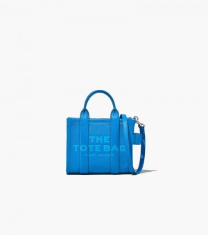 Bolso Tote Marc Jacobs The Cuero Micro Tote Bag Mujer Azules | MO3-6519