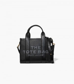 Bolso Tote Marc Jacobs The Cuero Mini Tote Bag Mujer Negros | WQ1-1642