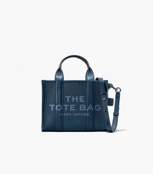Bolso Tote Marc Jacobs The Cuero Mini Tote Bag Mujer Azules | KO5-4031
