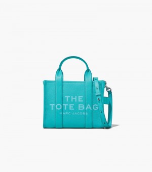 Bolso Tote Marc Jacobs The Cuero Mini Tote Bag Mujer Turquesa | RF5-8072