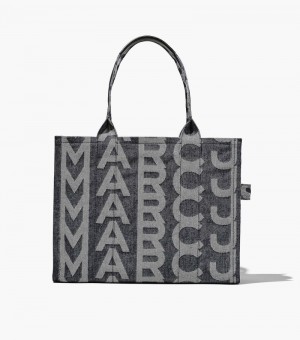 Bolso Tote Marc Jacobs The Monogram Denim Large Tote Mujer Azules | MC0-6782
