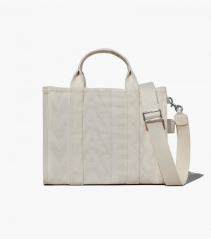 Bolso Tote Marc Jacobs The Outline Monogram Medium Tote Bag Mujer Blancos | SP1-7043