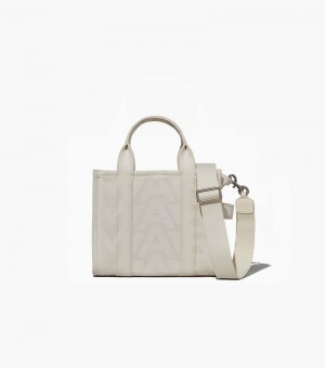 Bolso Tote Marc Jacobs The Outline Monogram Mini Tote Bag Mujer Blancos | TC9-9594