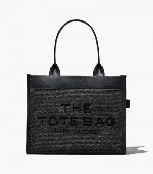 Bolso Tote Marc Jacobs The Woven DTM Large Tote Bag Mujer Negros | EM7-7289