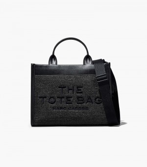 Bolso Tote Marc Jacobs The Woven DTM Medium Tote Bag Mujer Negros | VP0-3584