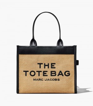 Bolso Tote Marc Jacobs The Woven Large Tote Bag Mujer Beige | FN5-1477