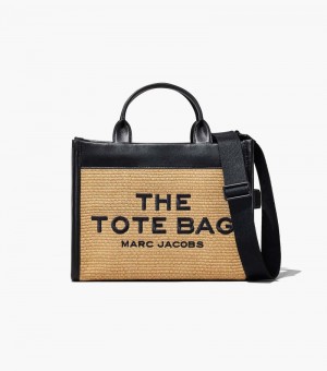 Bolso Tote Marc Jacobs The Woven Medium Tote Bag Mujer Beige | WH7-8514
