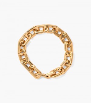 Brazalete Marc Jacobs The J Marc Chain Link Bracelet Mujer Dorados | FD9-0580