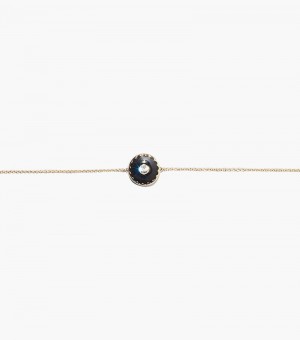 Brazalete Marc Jacobs The Medallion Bracelet Mujer Negros Dorados | QN6-2354