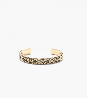 Brazalete Marc Jacobs The Monogram Engraved Bracelet Mujer Dorados | CT0-7898