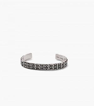 Brazalete Marc Jacobs The Monogram Engraved Bracelet Mujer Plateados | SZ6-3586