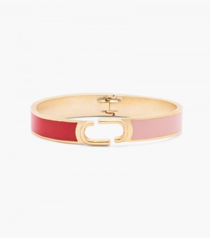 Brazaletes Marc Jacobs Hinge Bangle Mujer Rojos Multicolor Dorados | VT5-4903