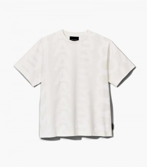 Camiseta Marc Jacobs Monogram Big Tee Mujer Blancos | WZ6-7726